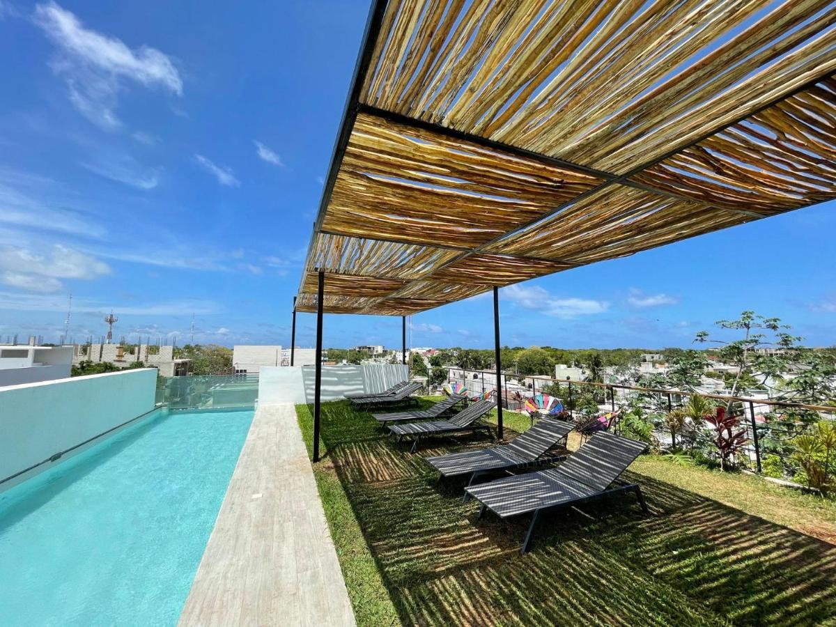 Katalox Jungle Lofts By Simply Comfort Tulum Centre Rooftop Patio & Pool Leilighet Eksteriør bilde
